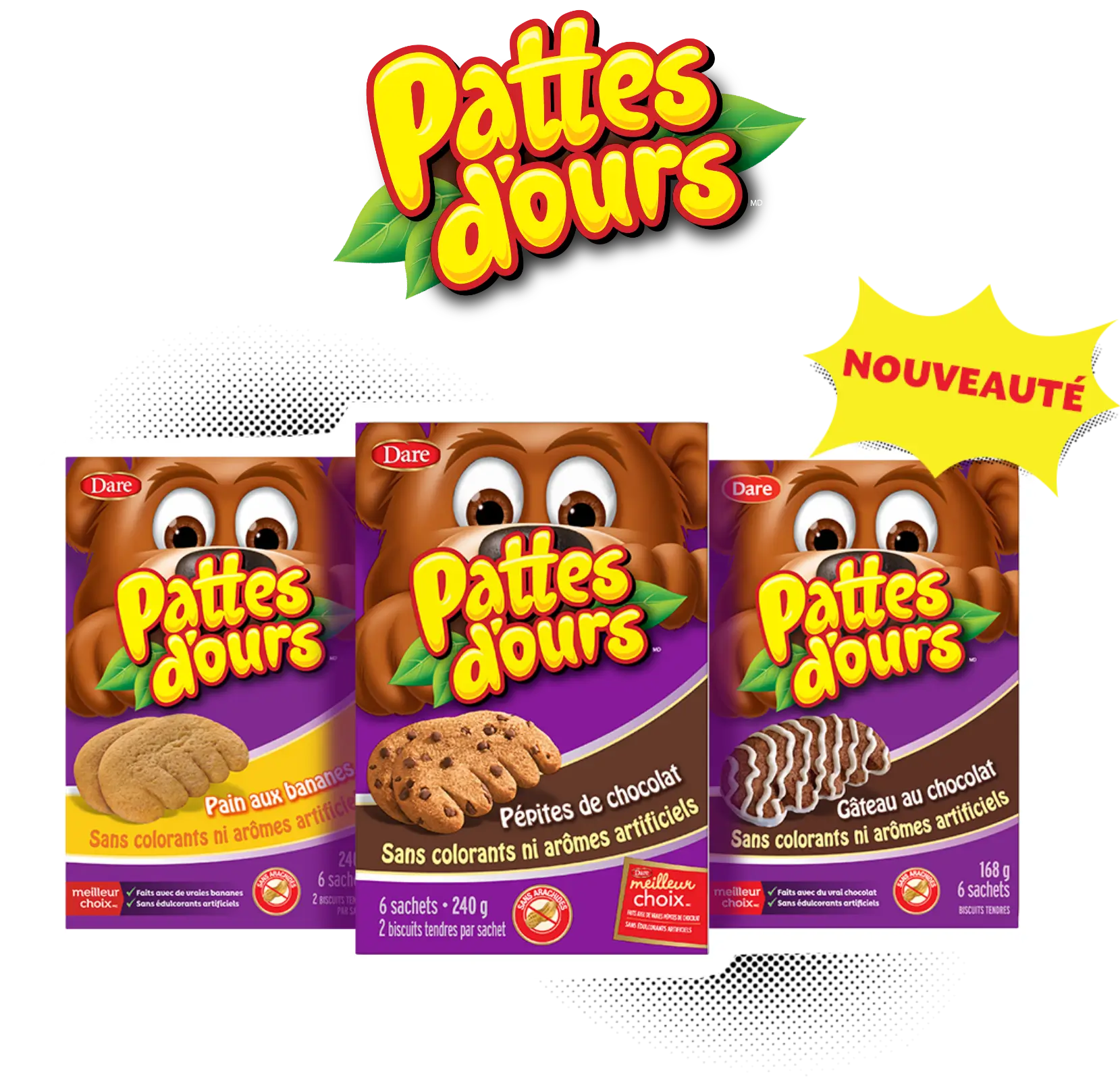 Produits Dare Bear Paws